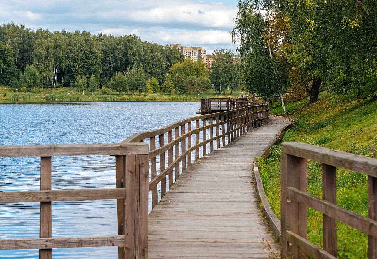 Парк у Джамгаровского пруда. Фотография 2